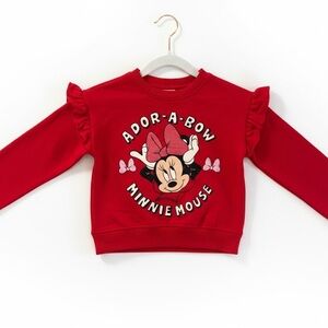 NWT Disney Red Minnie Mouse Kids Sweatshirt